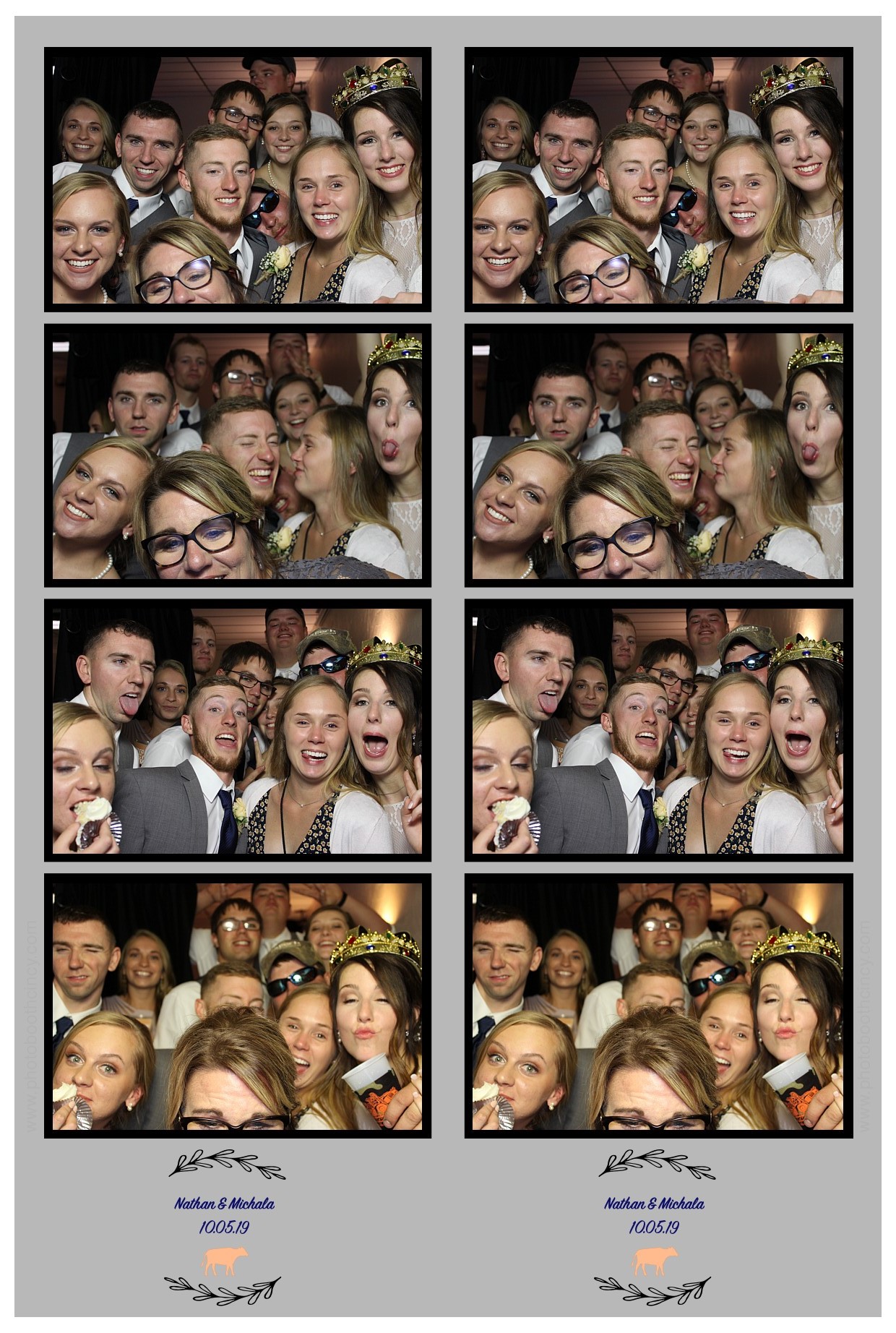 Michala Binkly & Nathan Hall Wedding Reception | View more photos from the event at gallery.photoboothcincy.com/u/PhotoBoothCincy/Michala-Binkly-Nathan-Hall-Wedding-Reception